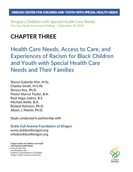 Oregon's Children with Special Health Care Needs