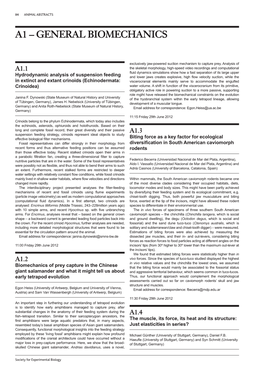 A1 – General Biomechanics