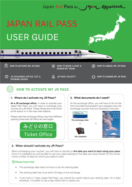 Japan Rail Pass User Guide