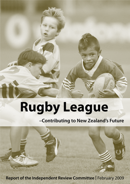 Rugby League –Contributing to New Zealand’S Future