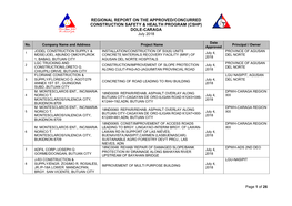 (CSHP) DOLE-CARAGA July 2018