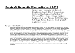 Praatcafé Dementie Vlaams-Brabant 2012