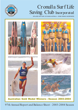 Cronulla SLSC Annual Report 2003-04