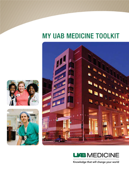 My Uab Medicine Toolkit Welcome