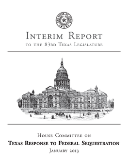 House Committee on Texas Response to Federal Sequestration January 2013