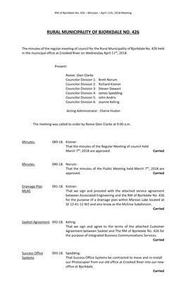 Rural Municipality of Bjorkdale No. 426