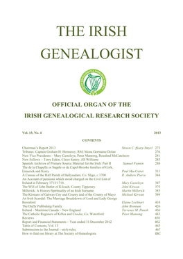 The Irish Genealogist
