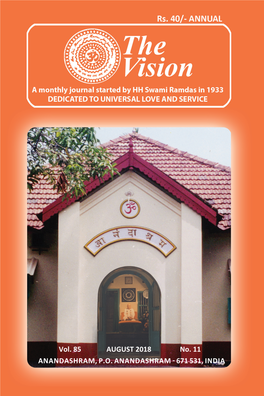 Swami Ramdas 4 the VISION Aug 2018