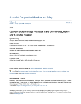 Coastal Cultural Heritage Protection in the United States, France and the United Kingdom