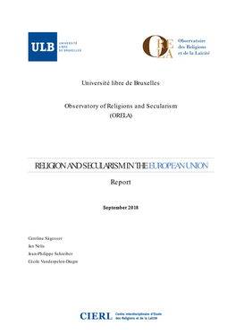 Religion and Secularism in the European Union