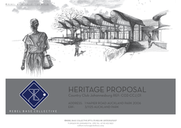 HERITAGE PROPOSAL Country Club Johannesburg REF: C02-CCJ 01