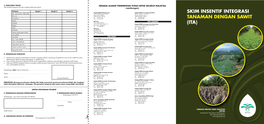 Skim Insentif Integrasi Tanaman Dengan Sawit (Ita)