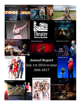 Annual Report July 1St 2016 to June 30Th 2017
