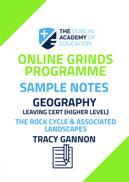 Online Grinds Programme