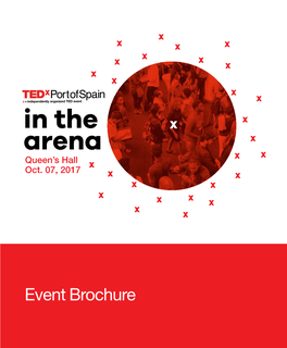 Event Brochure #Tedxportofspain2017 #Inthearena
