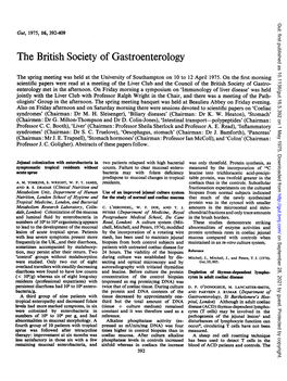 The British Society of Gastroenterology