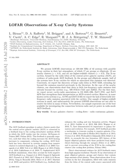 LOFAR Observations of X-Ray Cavity Systems