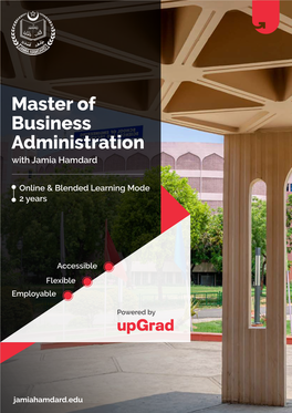 Master of Business Administration with Jamia Hamdard Accessible