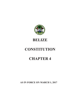 The Constitution of Belize