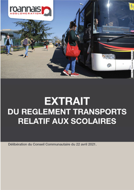 Règlement Des Transports Scolaires