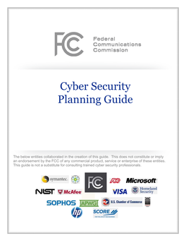 FCC Cyber Security Planning Guide