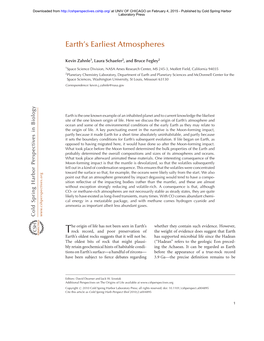 Earth's Earliest Atmospheres