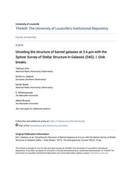 Unveiling the Structure of Barred Galaxies at 3.6 Μm with the Spitzer Survey of Stellar Structure in Galaxies (S4G)