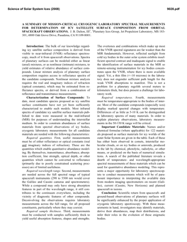 A Summary of Mission-Critical Cryogenic Laboratory Spectral Measurements for Determination of Icy Satellite Surface Composition from Orbital Spacecraft Observations