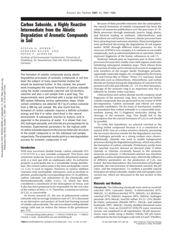 Carbon Suboxide, a Highly Reactive Intermediate from the Abiotic Degradation of Aromatic Compounds in Soil