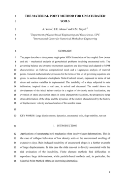 The Material Point Method for Unsaturated Soils