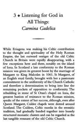 Listening for God in All Things: Carmina Gadelica