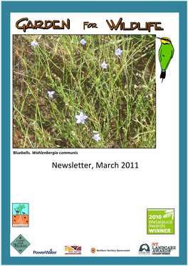 Newsletter, March 2011 2011 GARDEN for WILDLIFE NEWS