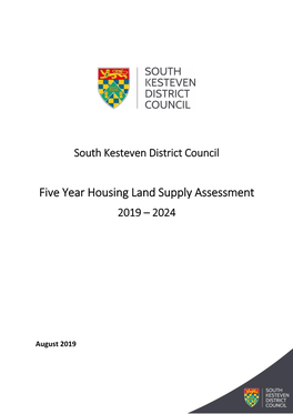 Five Year Housing Land Supply Assessment 2019 – 2024