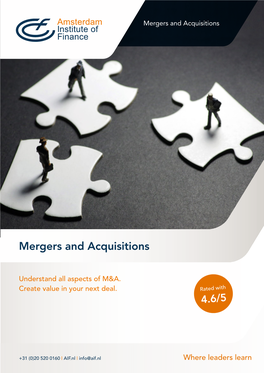 Mergers and Acquisitions