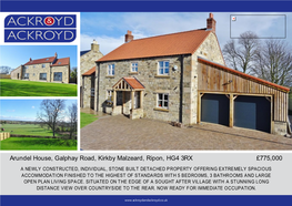 Arundel House, Galphay Road, Kirkby Malzeard, Ripon, HG4 3RX £775,000