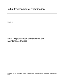 48186-005: Regional Road Development and Maintenance Project