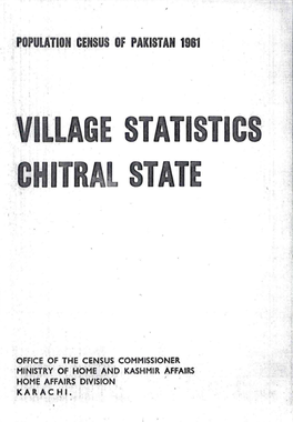 VILLAGE STATISTICS ··:Ohitr STATE