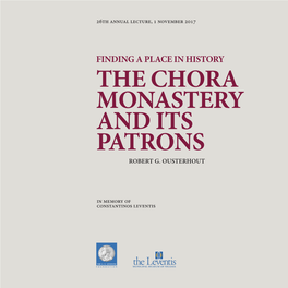 The Chora Monastery and Its Patrons
