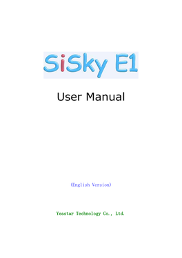 Siskye1 Usermanual