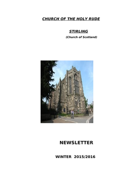 2015 Winter Newsletter