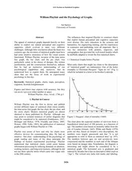 William Playfair and the Psychology of Graphs