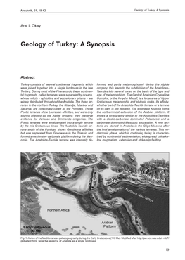 Geology of Turkey: a Synopsis