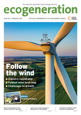 Follow the Wind Industry Roundtable Foldout Wind Farm Map Challenges to Growth