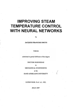 Improving Steam Temperature Control with Neural Networks