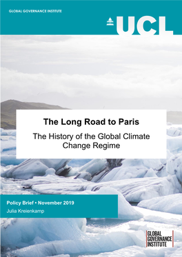 The Long Road to Paris: the History of the Global Climate Change Regime