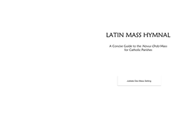 Latin Mass Hymnal