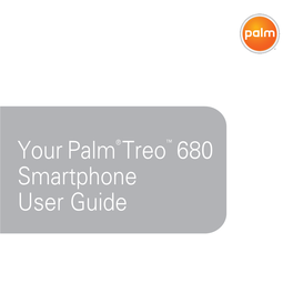 Your Palm Treo 680 Smartphone User Guide