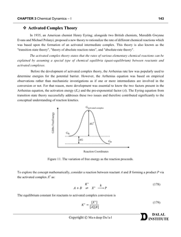 Activated Complex Theory