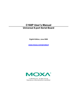 C168P User's Manual (This Manual) ¡Ñ V Pcomm Lite Diskette 1