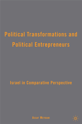 Political Transformations and Political Entrepreneurs